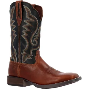 Durango Mens Saddlebrook Western Hickory/Black Onyx Leather Cowboy Boots