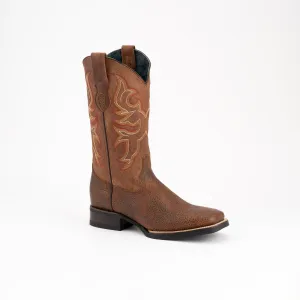 Ferrini Womens Toro Brandy Leather Cowboy Boots