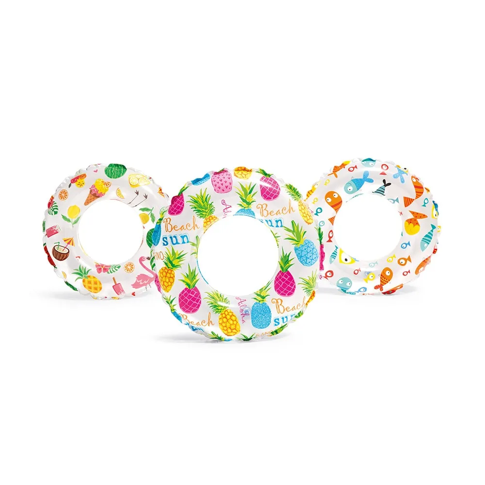 游泳水泡 (隨機顏色) Lively Print Swim Ring (Random color)