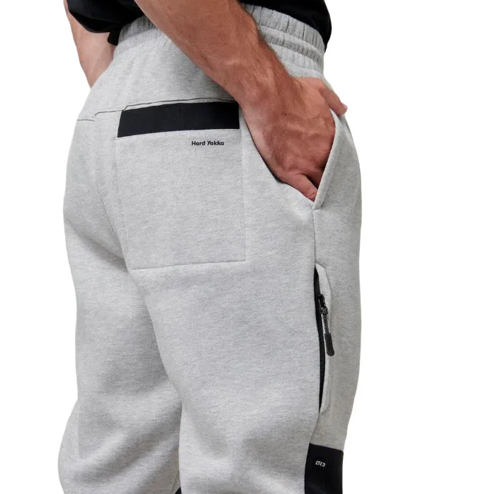 2 x Mens Hard Yakka Xtreme Jogger Fleece Trackie Pant Grey