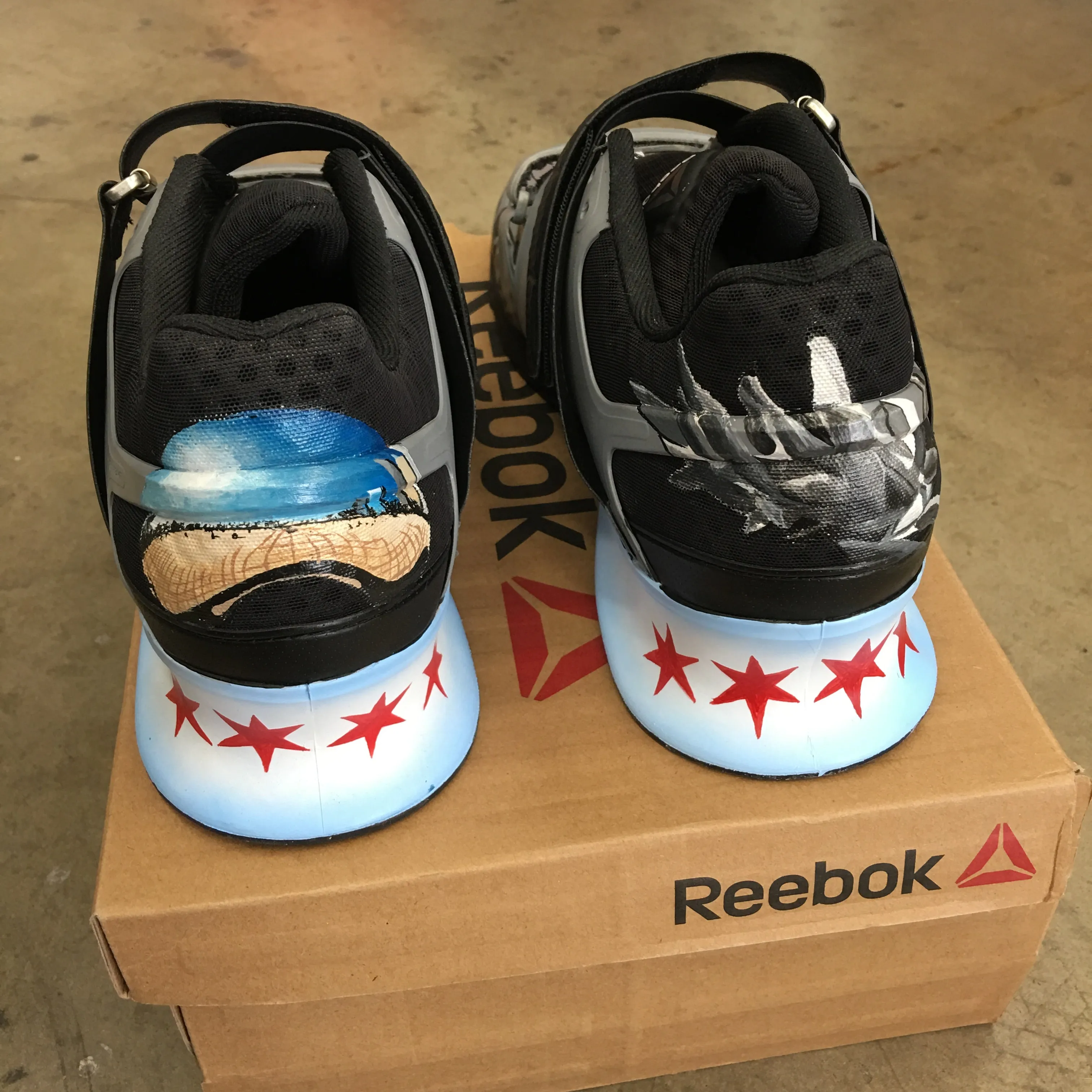 3 pairs Of Custom Painted Reebok Legacy Lifters - Custom Order