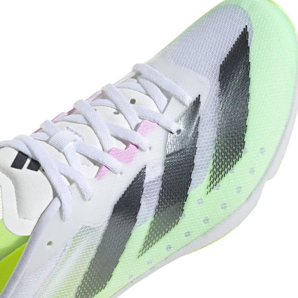 adidas Distancestar Running Spikes Cloud White / Core Black / Green Spark