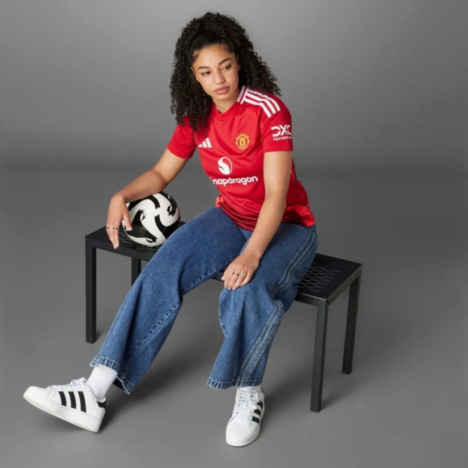 adidas Manchester United 2024/25 Womens Short Sleeved Home Jersey