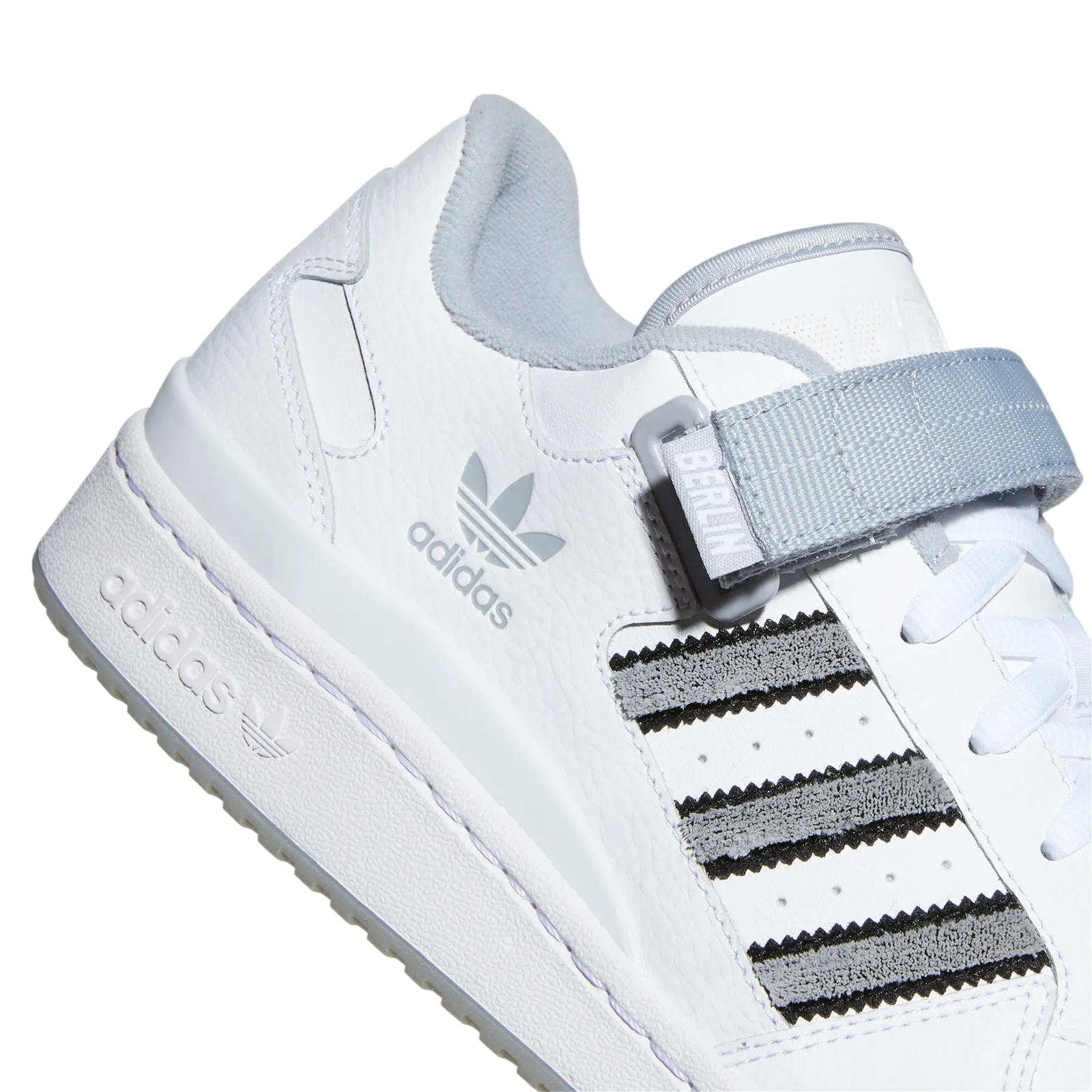 adidas Originals Unisex Forum Low Berlin Trainers - Cloud White / Halo Silver