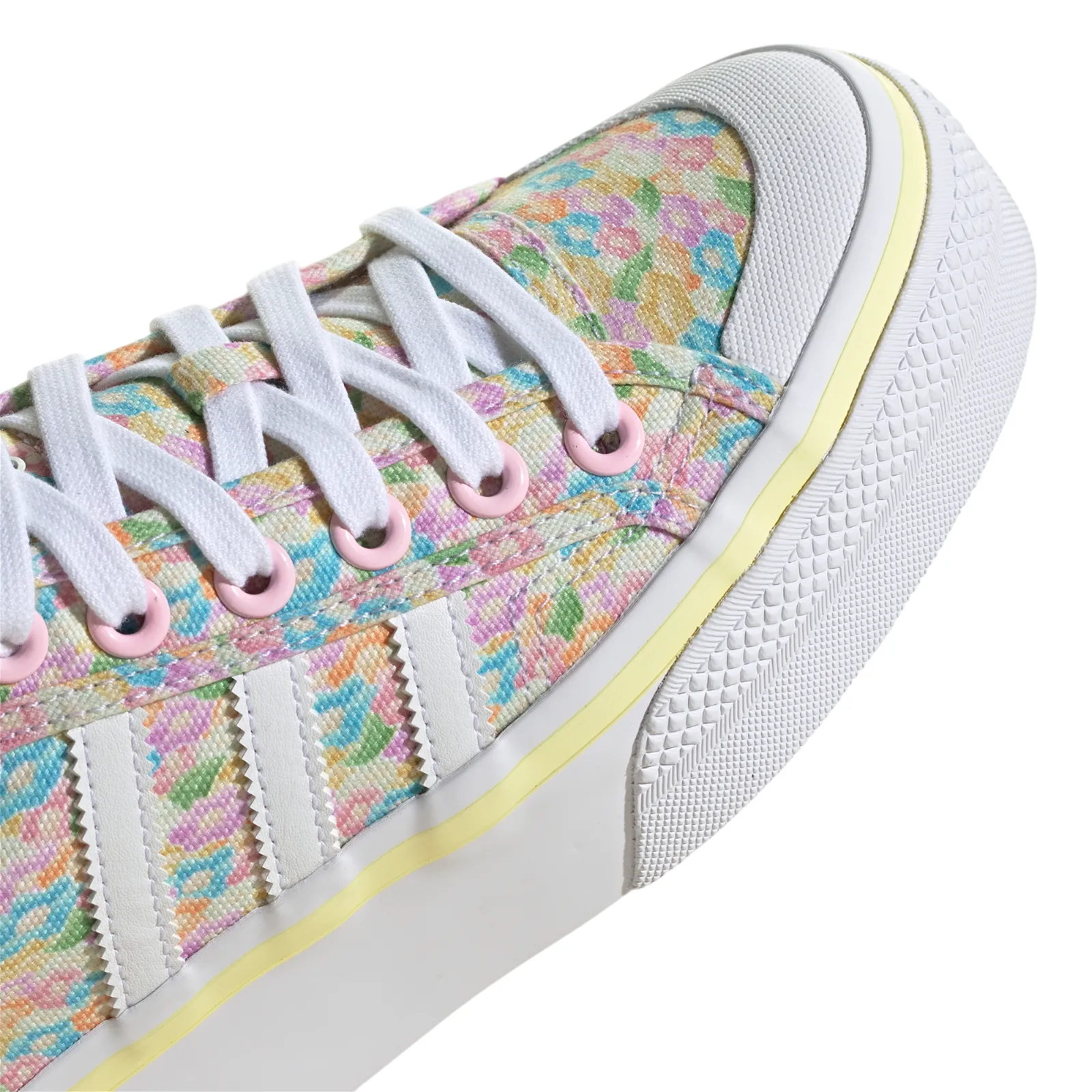 adidas Originals Womens Disney Nizza Platform Shoes - Clear Pink / Cloud White