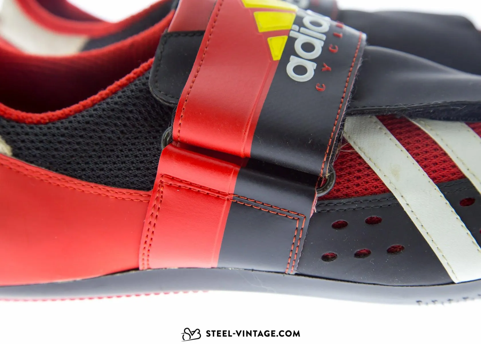 Adidas Tridynamic Red and Yellow Cycling Shoes NOS 42 2/3