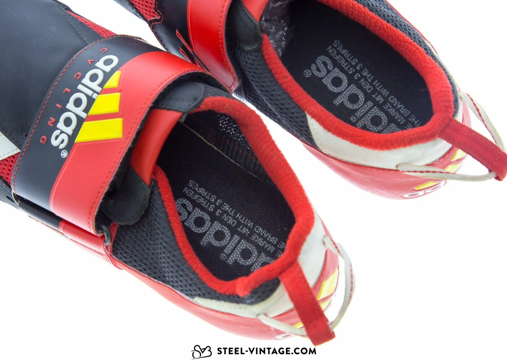 Adidas Tridynamic Red and Yellow Cycling Shoes NOS 42 2/3