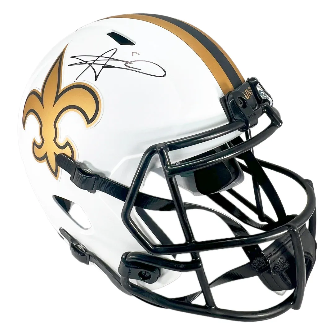 Alvin Kamara Signed New Orleans Saints Lunar Eclipse Speed Full-Size Replica Football Helmet (Beckett)