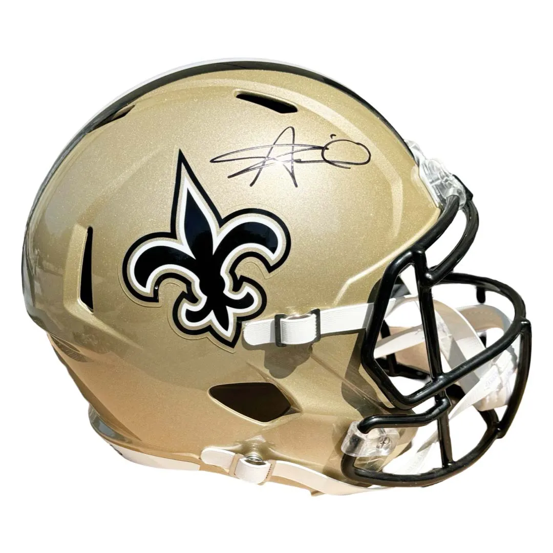 Alvin Kamara Signed New Orleans Saints Speed Full-Size Replica Football Helmet (Beckett)