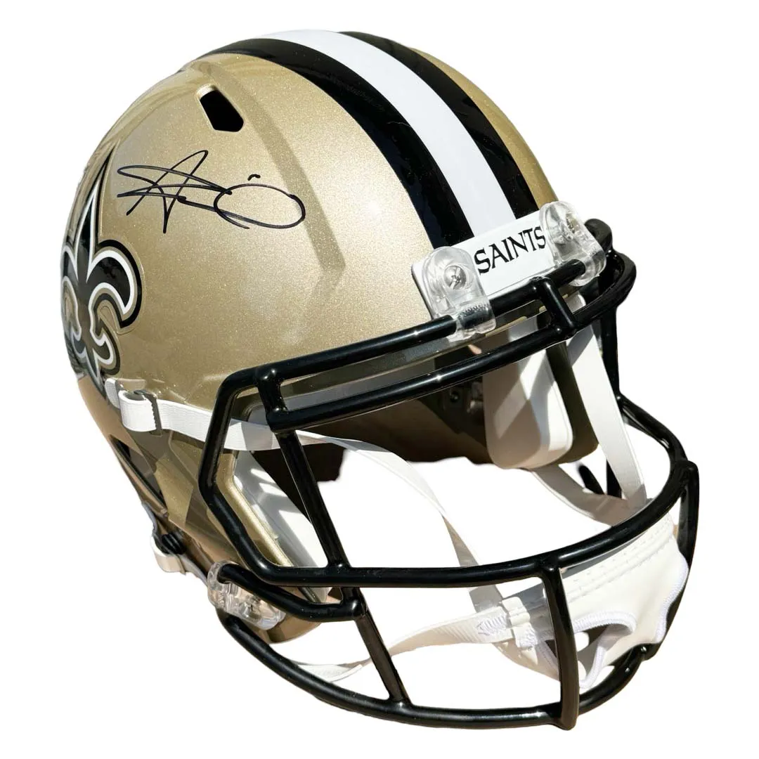 Alvin Kamara Signed New Orleans Saints Speed Full-Size Replica Football Helmet (Beckett)