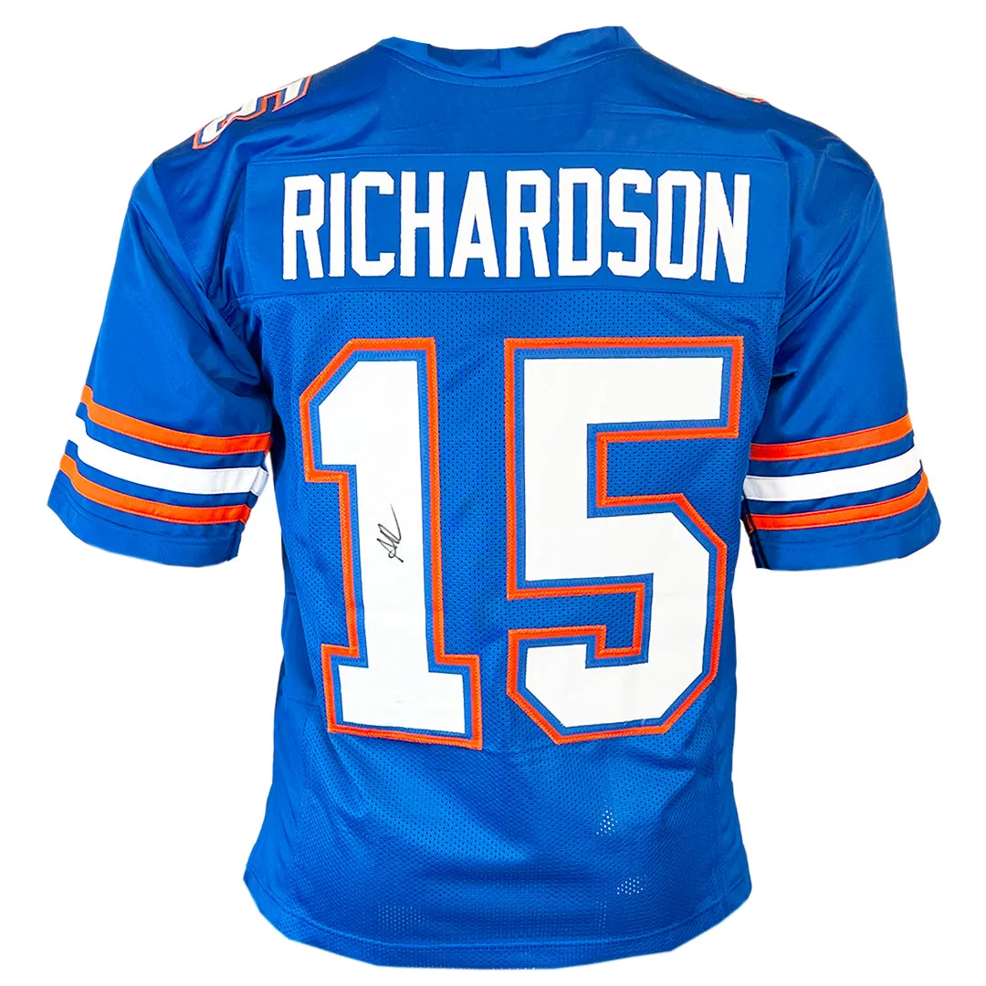 Anthony Richardson Signed Florida College Blue Football Jersey (JSA)