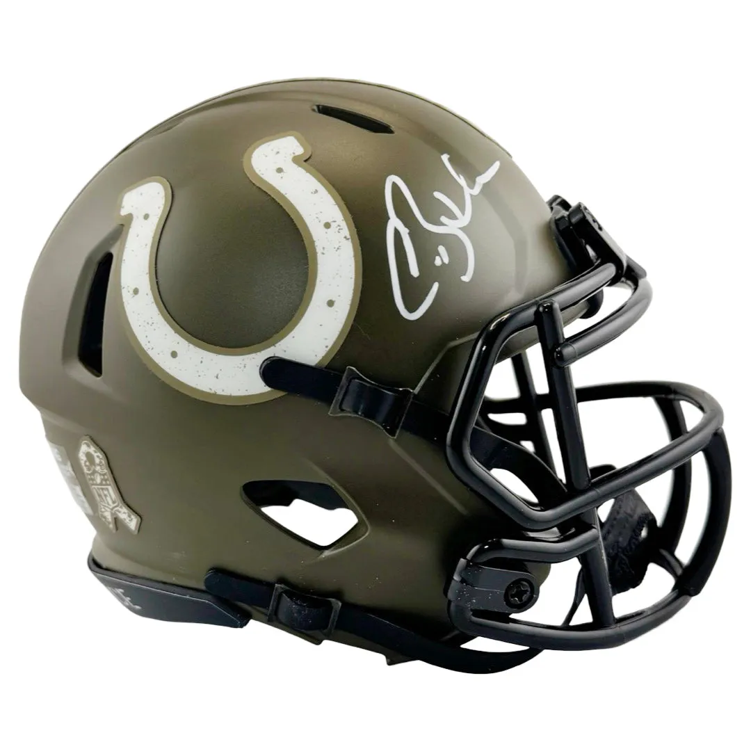 Antoine Bethea Signed Indianapolis Colts Salute to Service Mini Football Helmet (JSA)