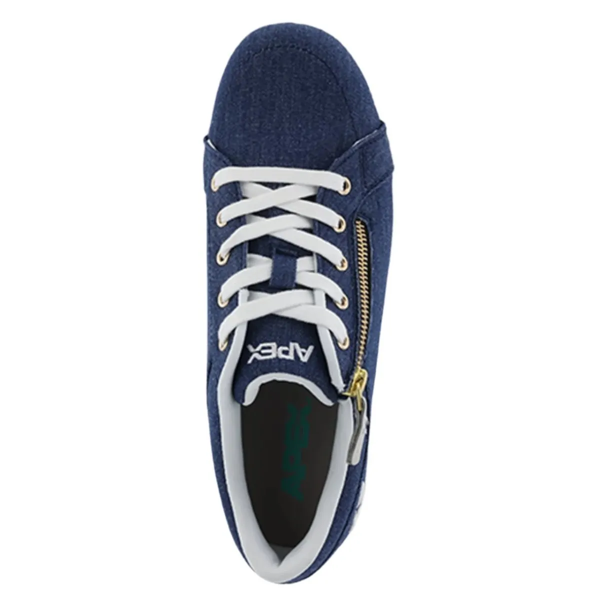 Apex X2440W Women's Blutcher Canvas Zip In Navy