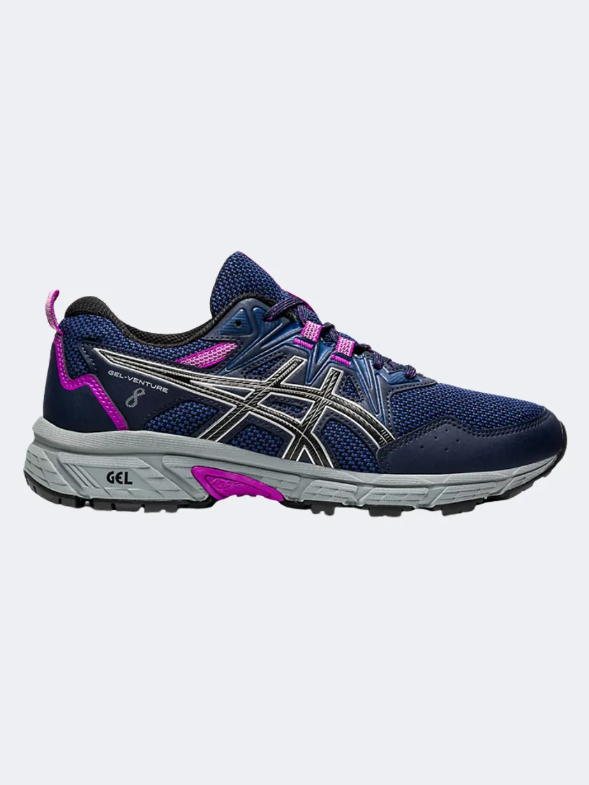 Asics Gel-Venture 8 Women Running Shoes Navy/Silver