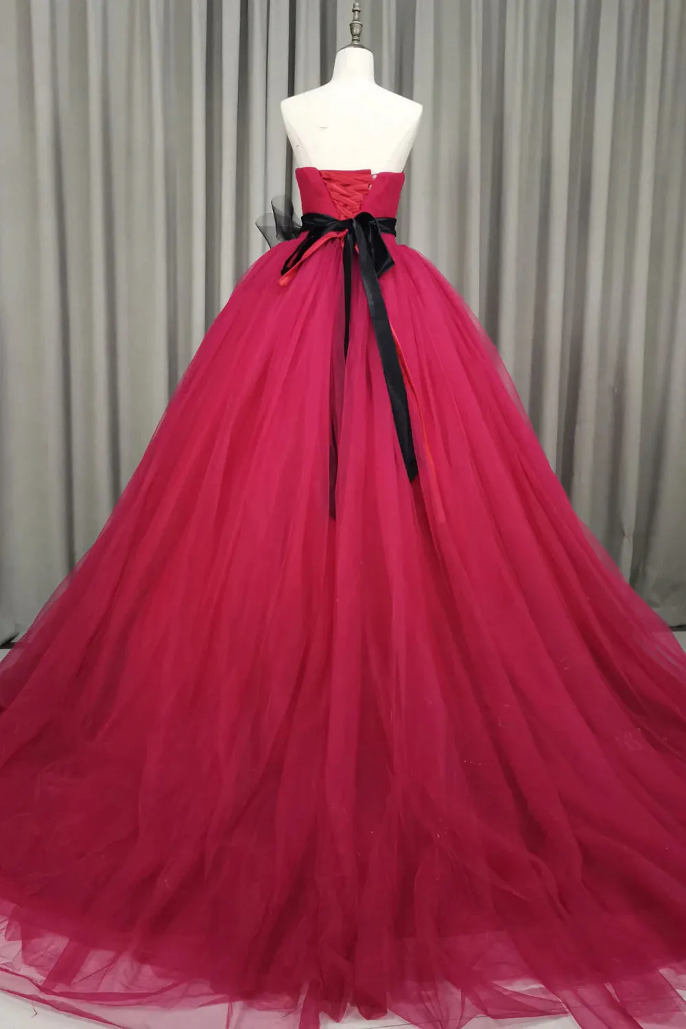 Ball Gown Pink Sweetheart Neck Tulle Long Prom Dress Princess Quinceanera Dresses UQP0238