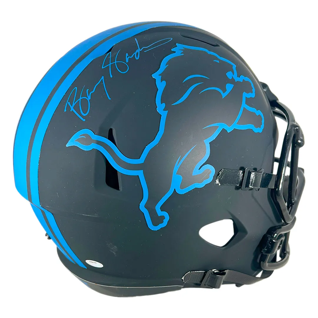 Barry Sanders Signed Detroit Lions Eclipse Full-Size Replica Football Helmet (JSA)