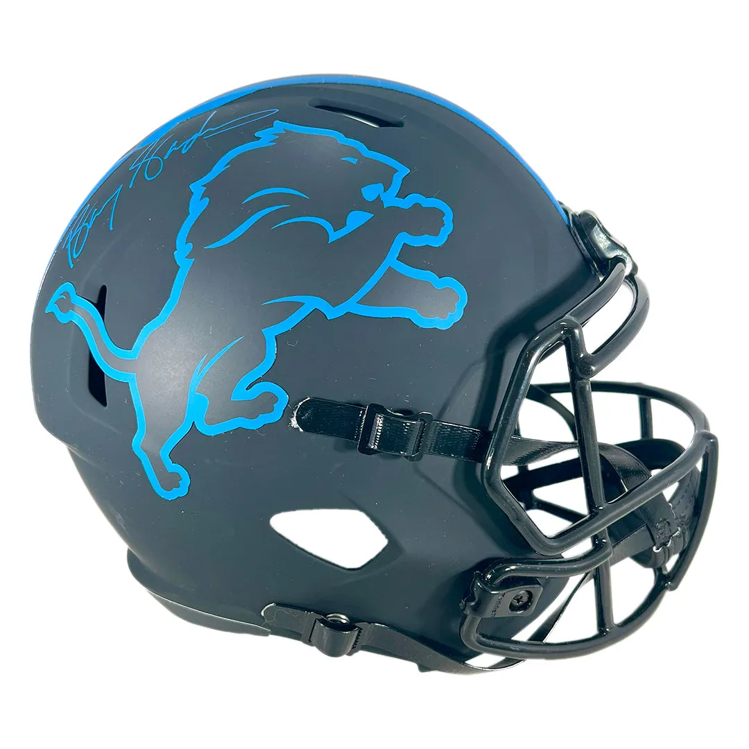 Barry Sanders Signed Detroit Lions Eclipse Full-Size Replica Football Helmet (JSA)