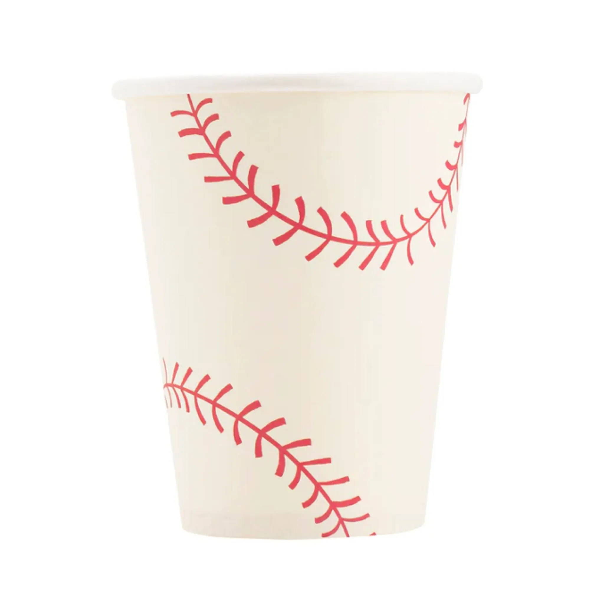 Baseball Ball Shaped Paper Party Cups | Package 8