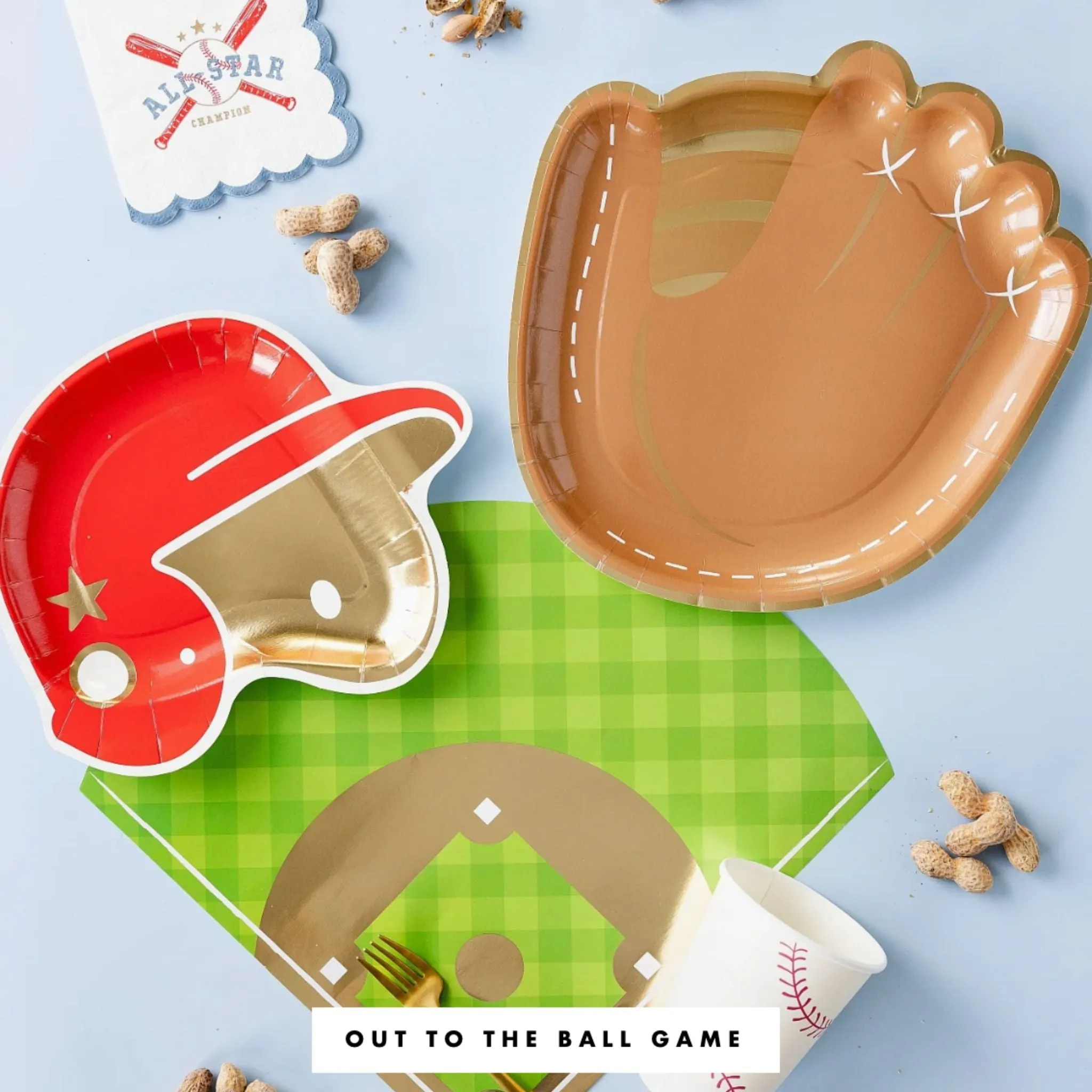 Baseball Ball Shaped Paper Party Cups | Package 8