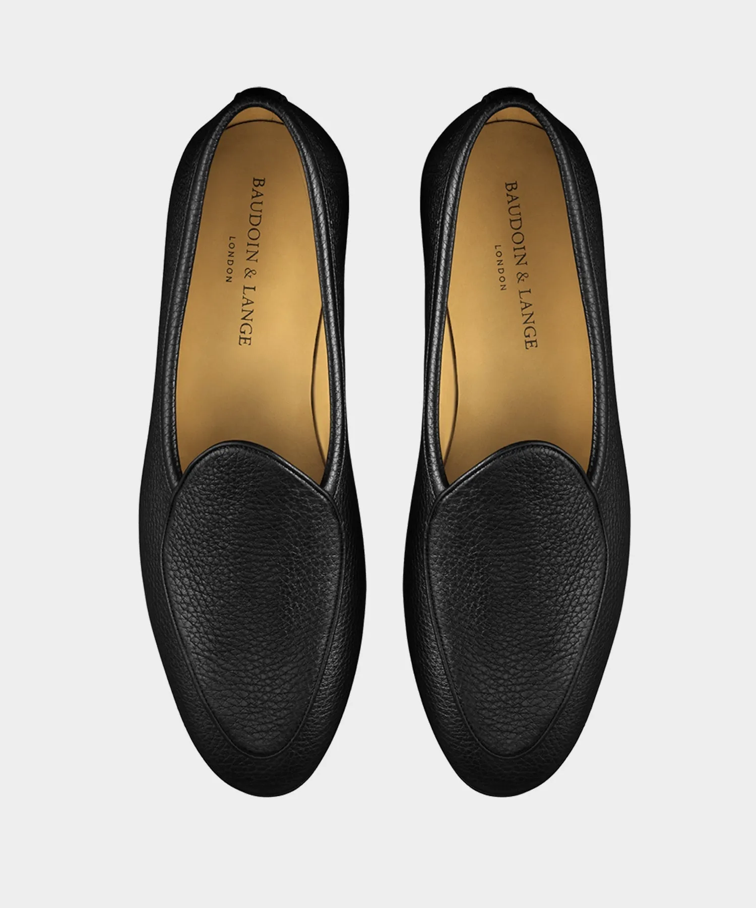 Baudoin & Lange Sagan Loafers in Black Deerskin