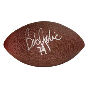 Bob Golic Signed Wilson Official NFL Replica Football (JSA)