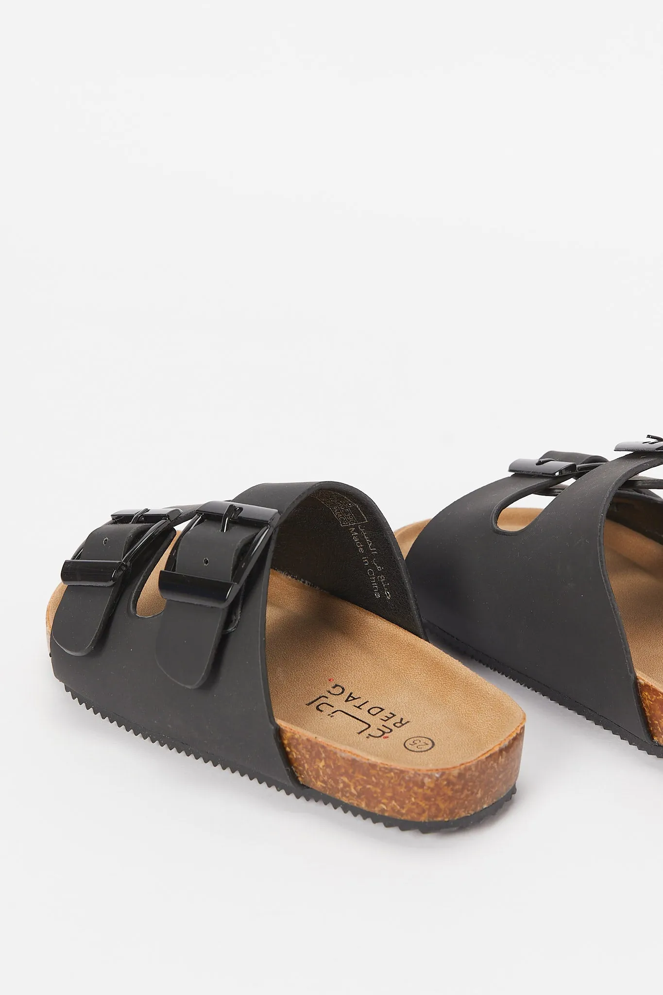 Boys Black Cork Sandal