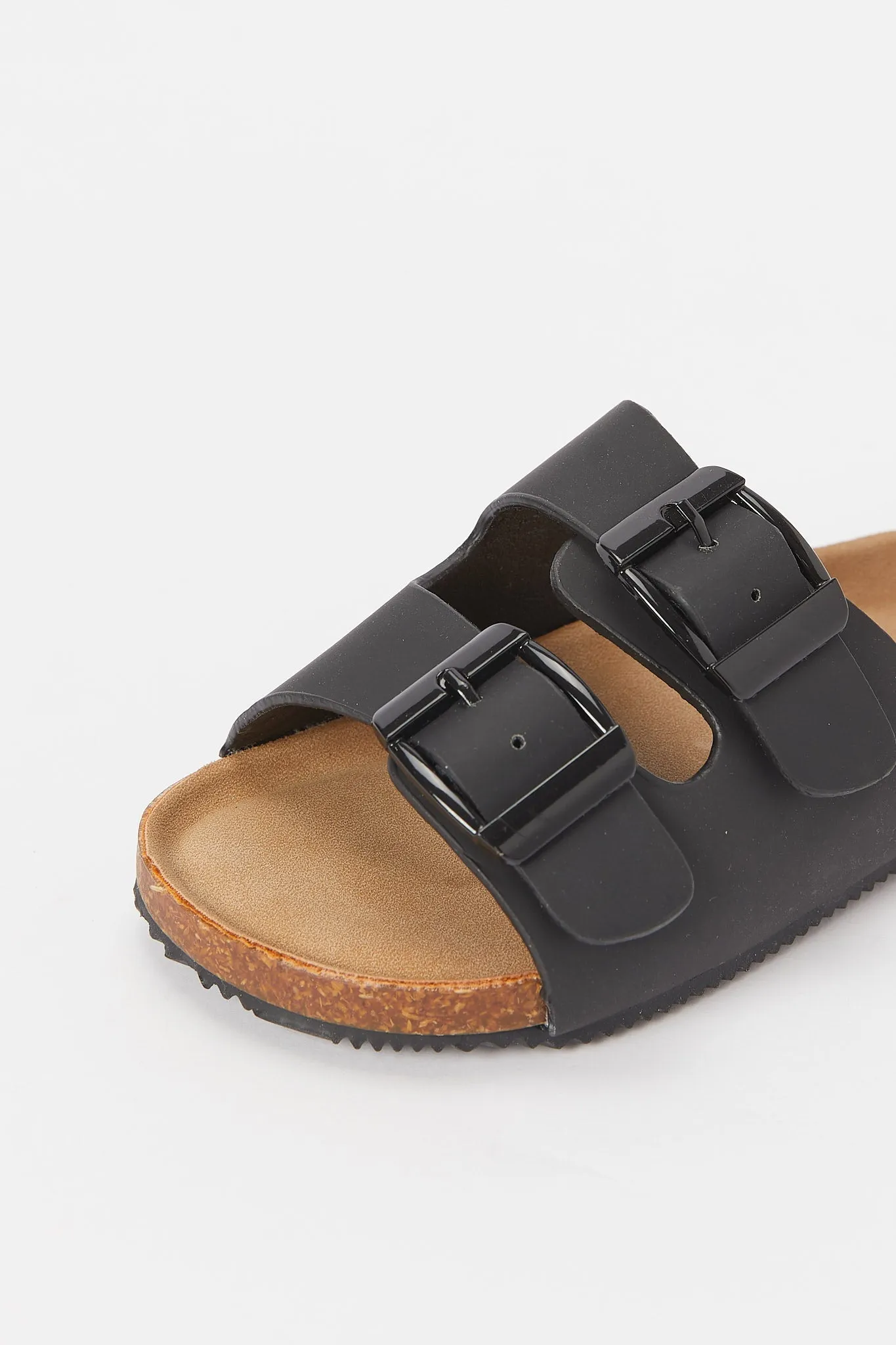 Boys Black Cork Sandal