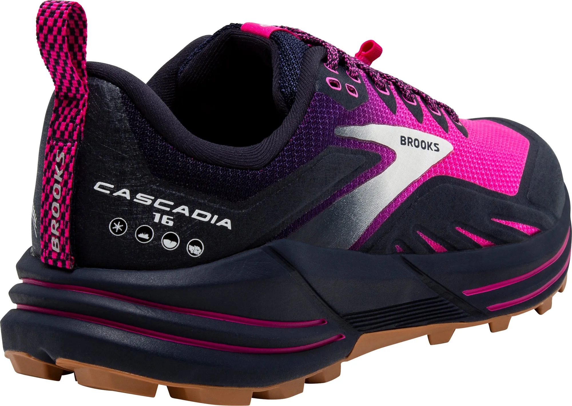 Brooks Cascadia 16 Womens Trail Running Shoes - Navy