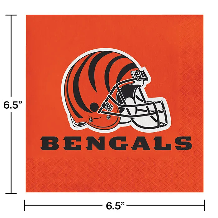 Bulk Cincinnati Bengals Luncheon Napkins (192 per Case)