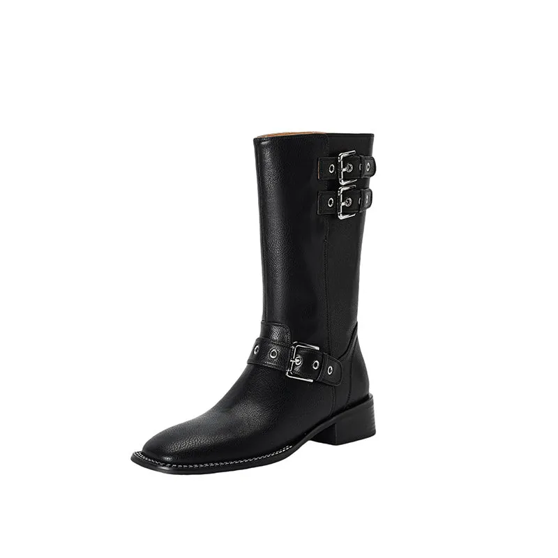 ChicLeather Elegant High Boots