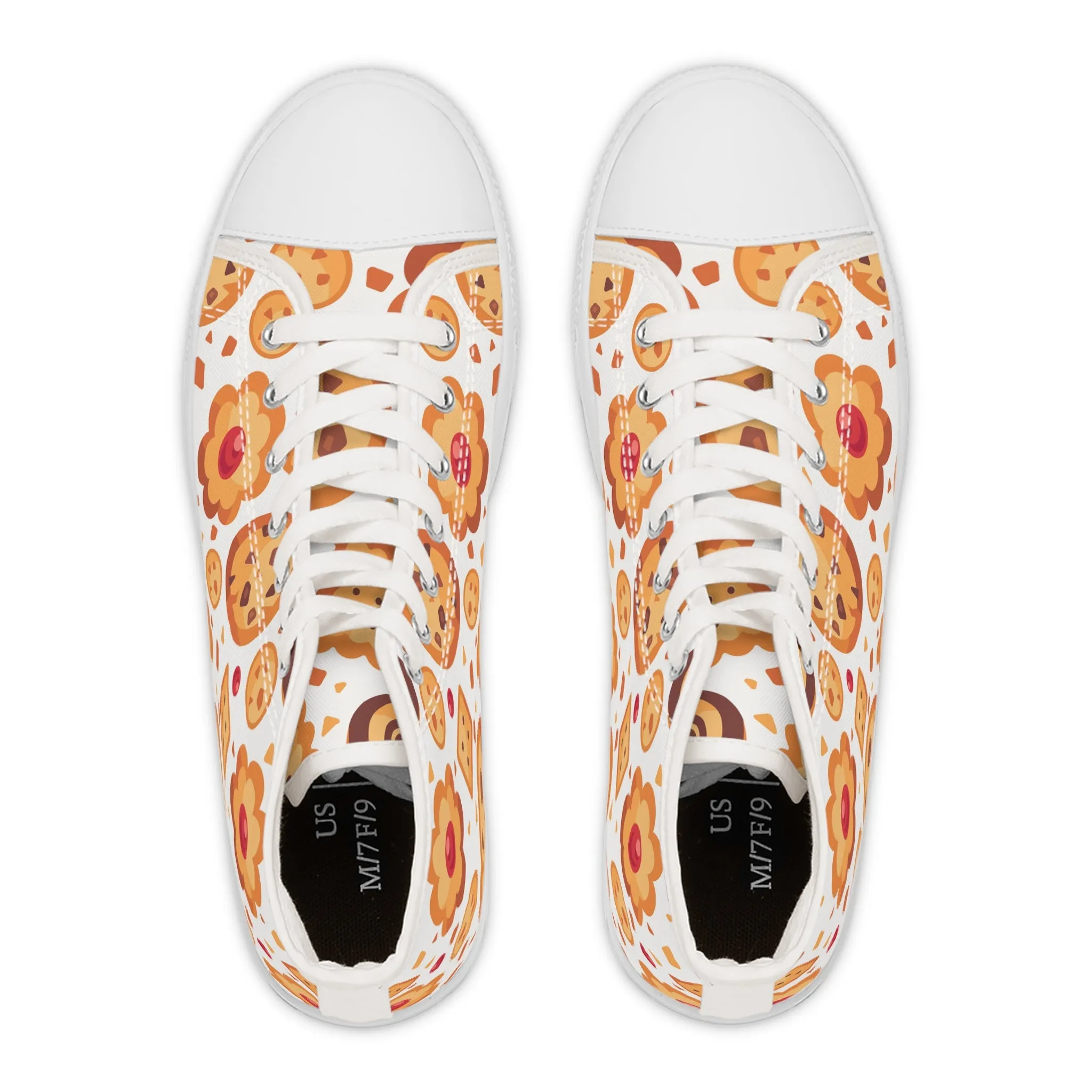 Chocolate Chip and Biscuit Cookies Women's High Top Sneakers