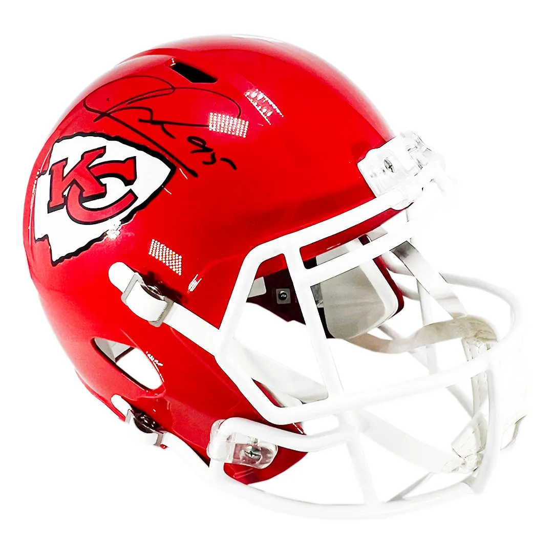 Chris Jones Signed Kansas City Chiefs Speed Full-Size Replica Football Helmet (JSA)