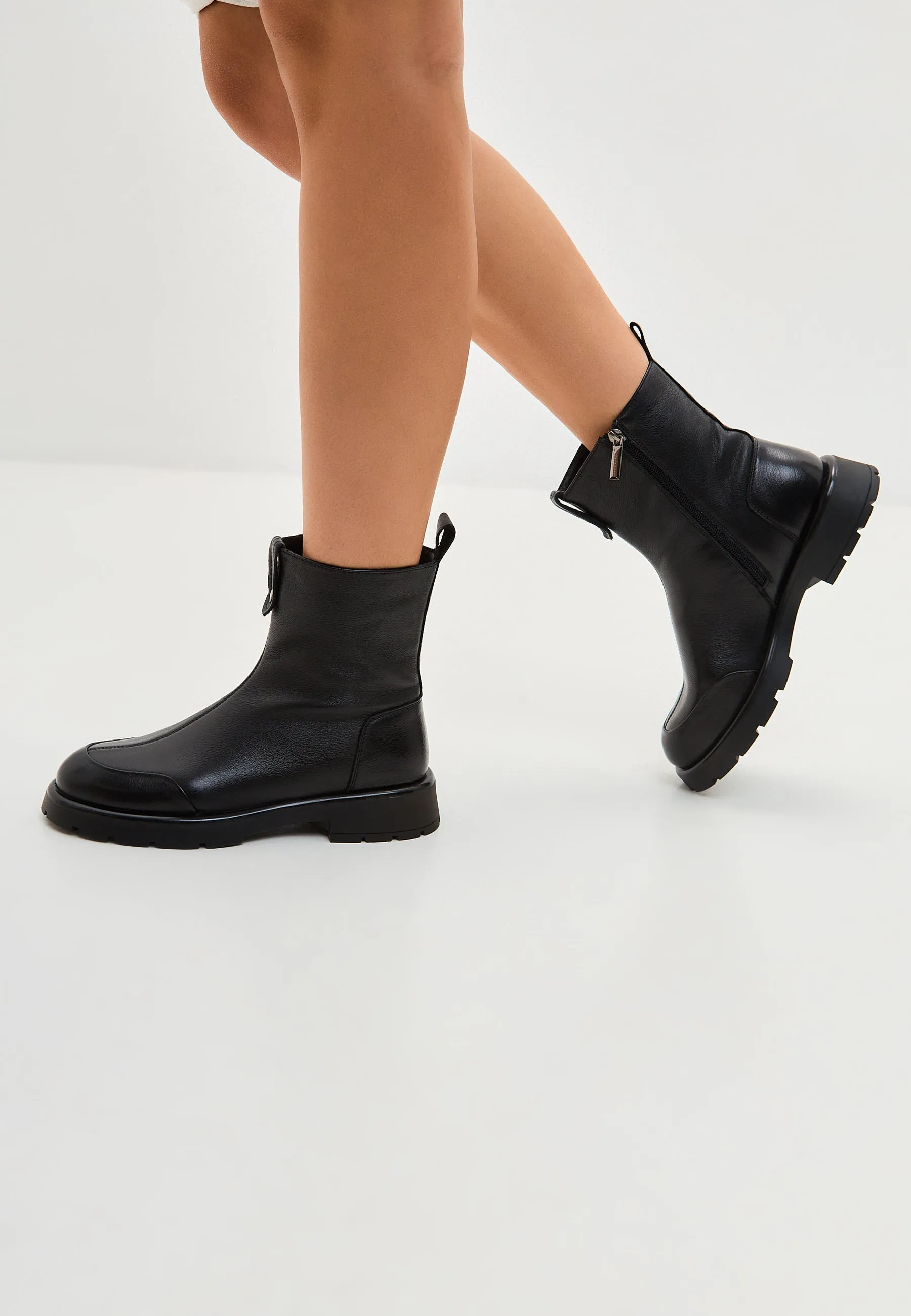 Chunky Ankle Boots Wool Penelope - Black