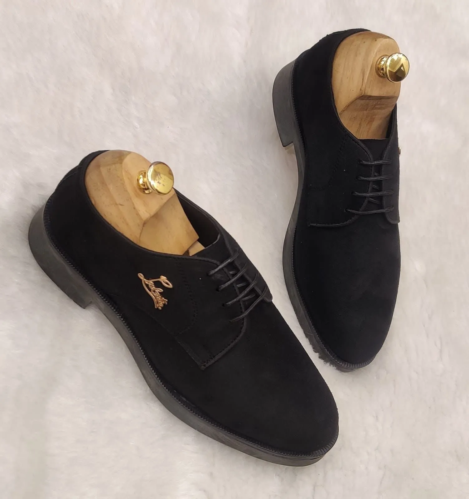 Classic Design Suede Lases Formal Shoes-JonasParamount