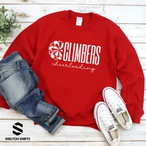 Climbers Cheerleading Pom Sweatshirt, Hoodie or T-shirt