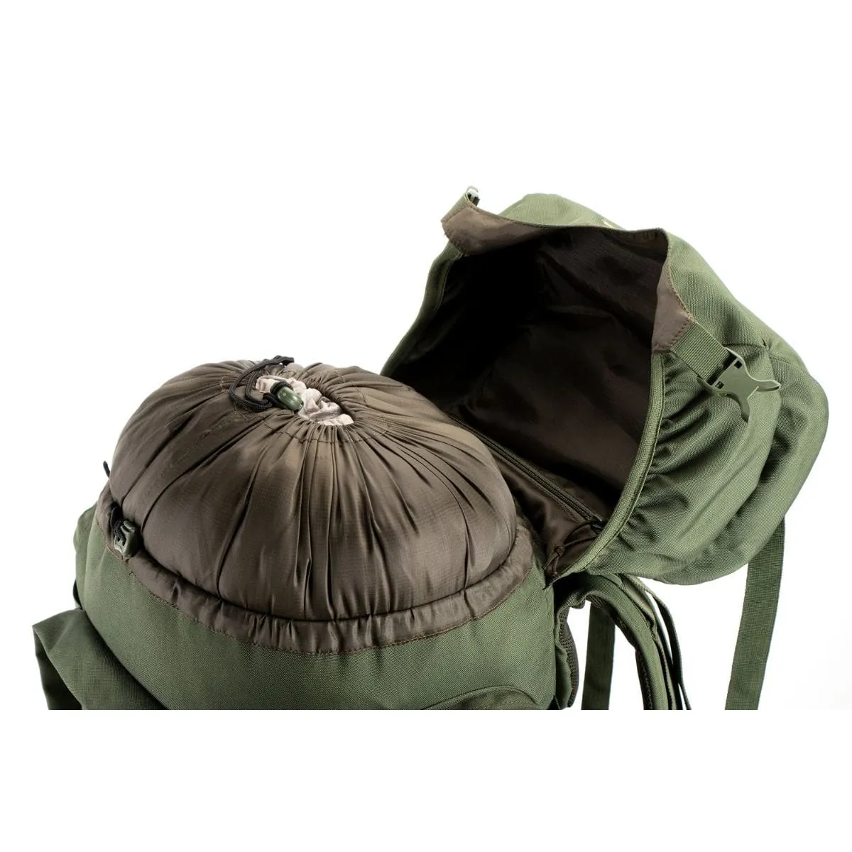 Colonel Series Rucksack   Detachable Day Pack & Rain Cover - 80 Litres- Army Green