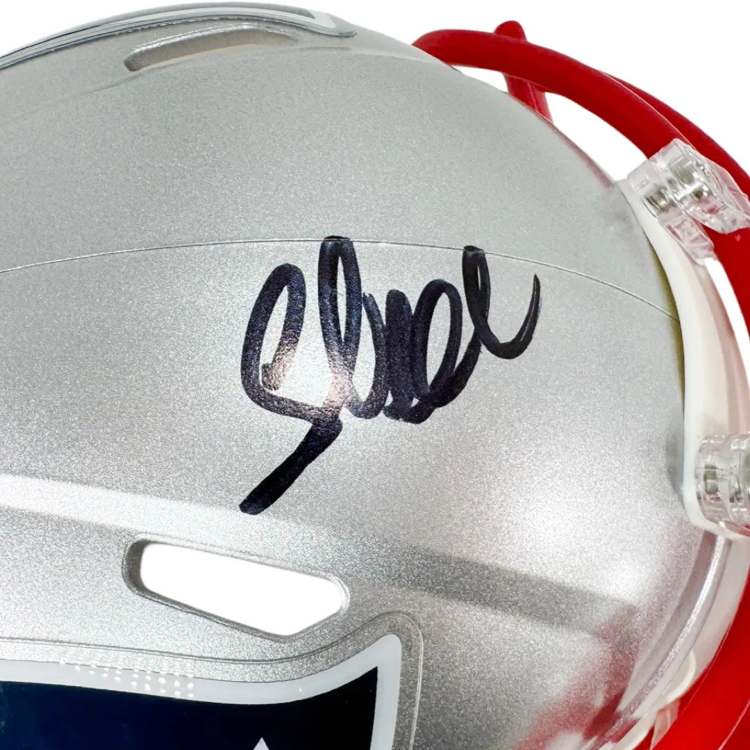 Corey Dillon Signed New England Patriots Speed Mini Football Helmet (Beckett)