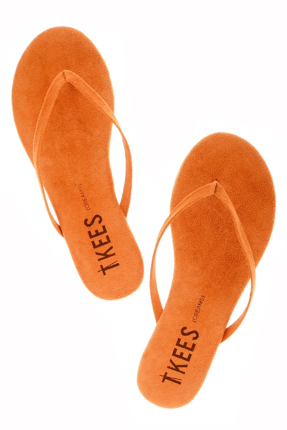 CREAMS Apricot Suede Thong Sandals