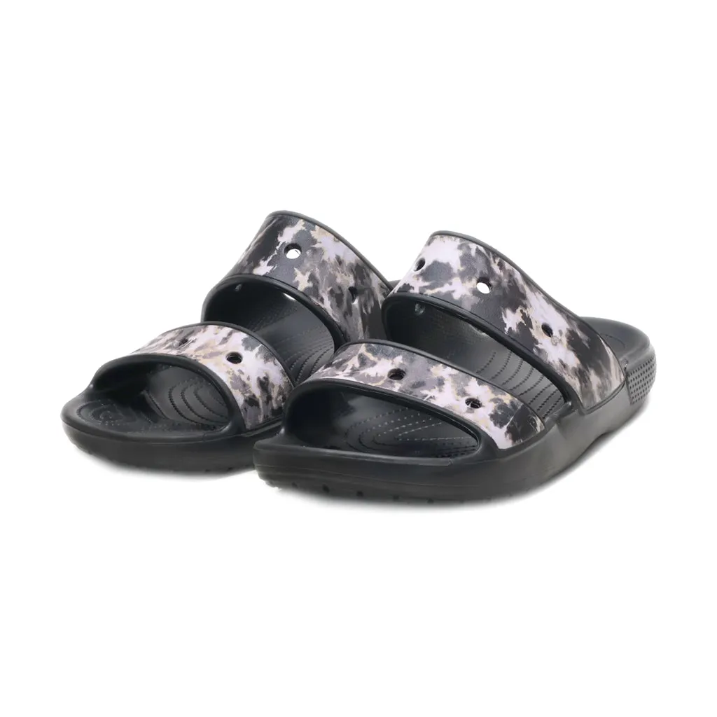 Crocs Bleach Dyed Sliders Rubber Black Colour For Men