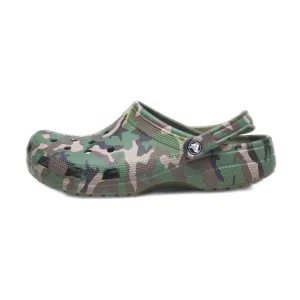 Crocs Classic Printed Camo Clogs Eva Green Colour For Men