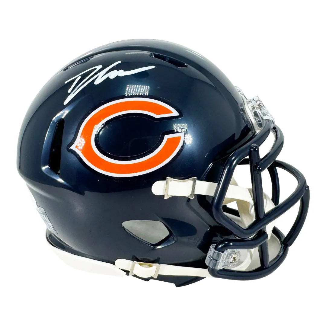 D'Andre Swift Signed Chicago Bears Speed Mini Football Helmet (JSA)