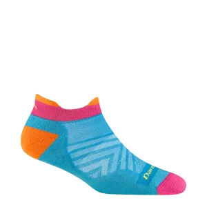 Darn Tough Women's Run No Show Tab Ultra-Lightweight Running Sock in Ocean