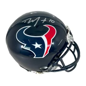 DeAndre Hopkins Signed Houston Texans Mini Football Helmet (JSA)