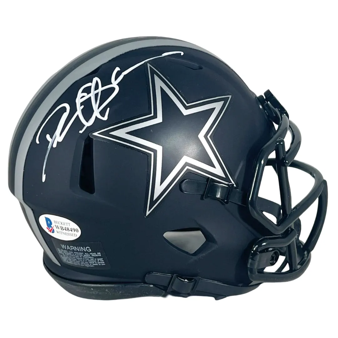 Deion Sanders Signed Dallas Cowboys Eclipse Mini Football Helmet (Beckett)