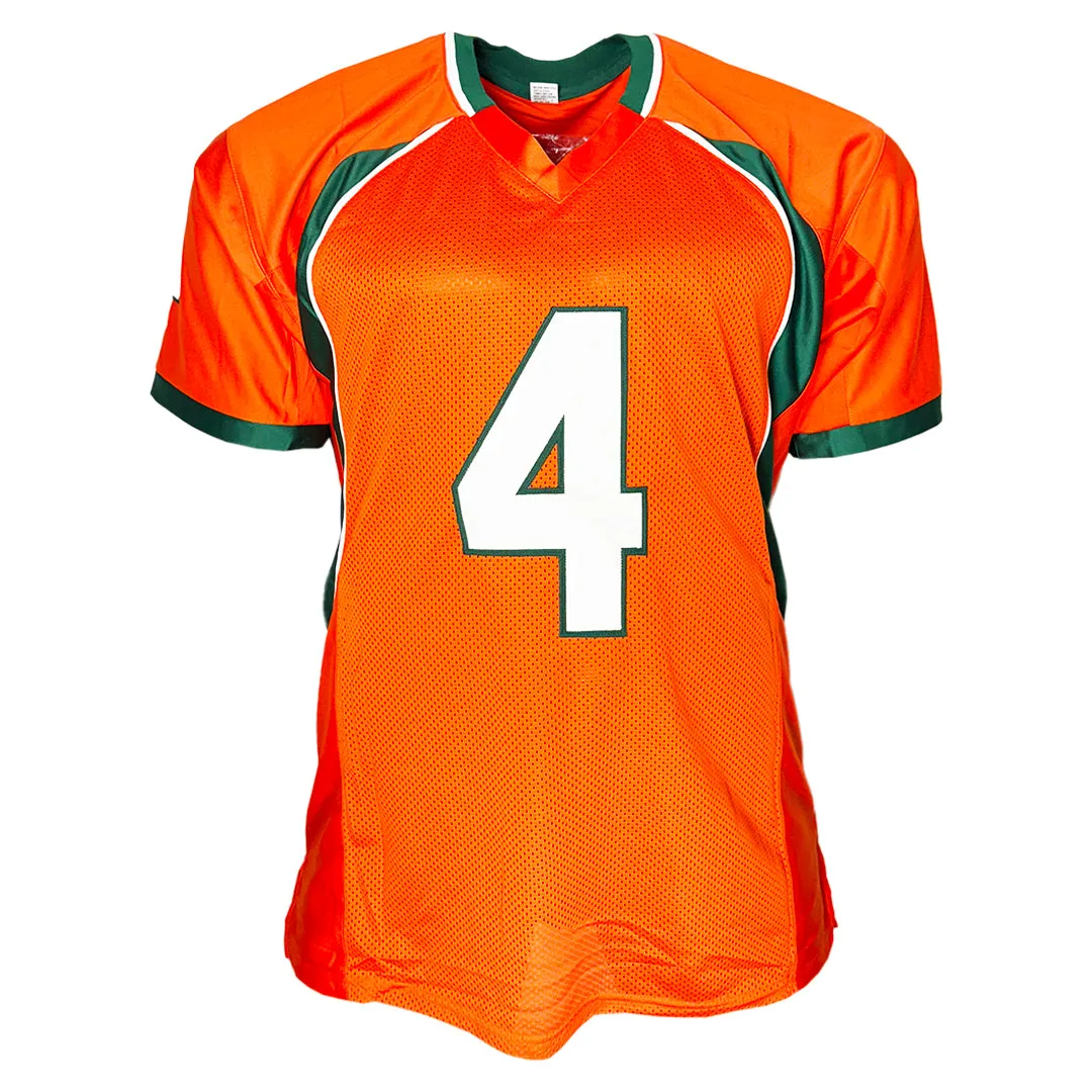 Devin Hester Signed Miami College Orange Football Jersey (JSA)