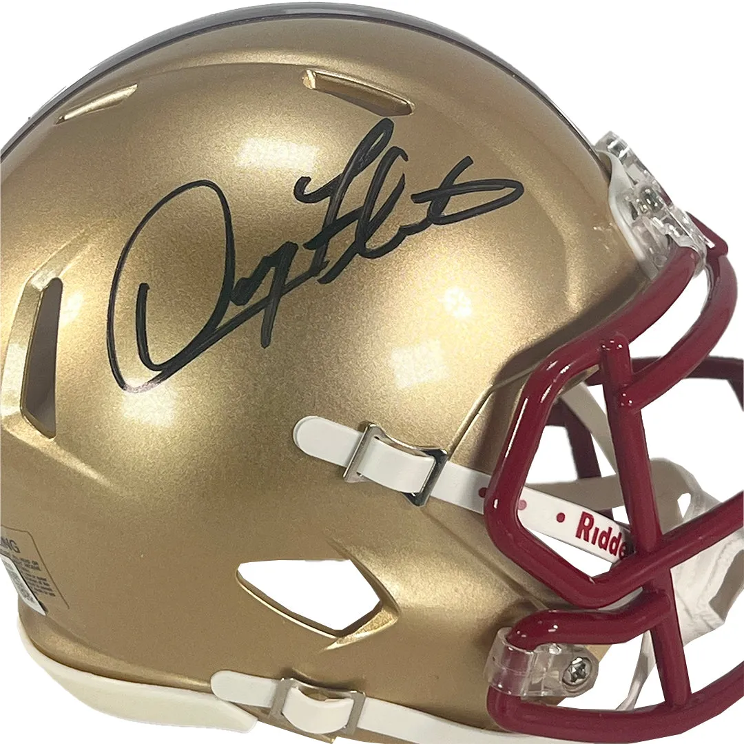 Doug Flutie Signed Boston College Eagles Speed Mini Football Helmet (Beckett)