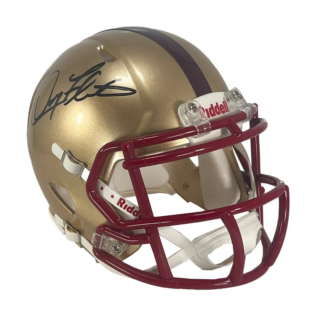 Doug Flutie Signed Boston College Eagles Speed Mini Football Helmet (Beckett)