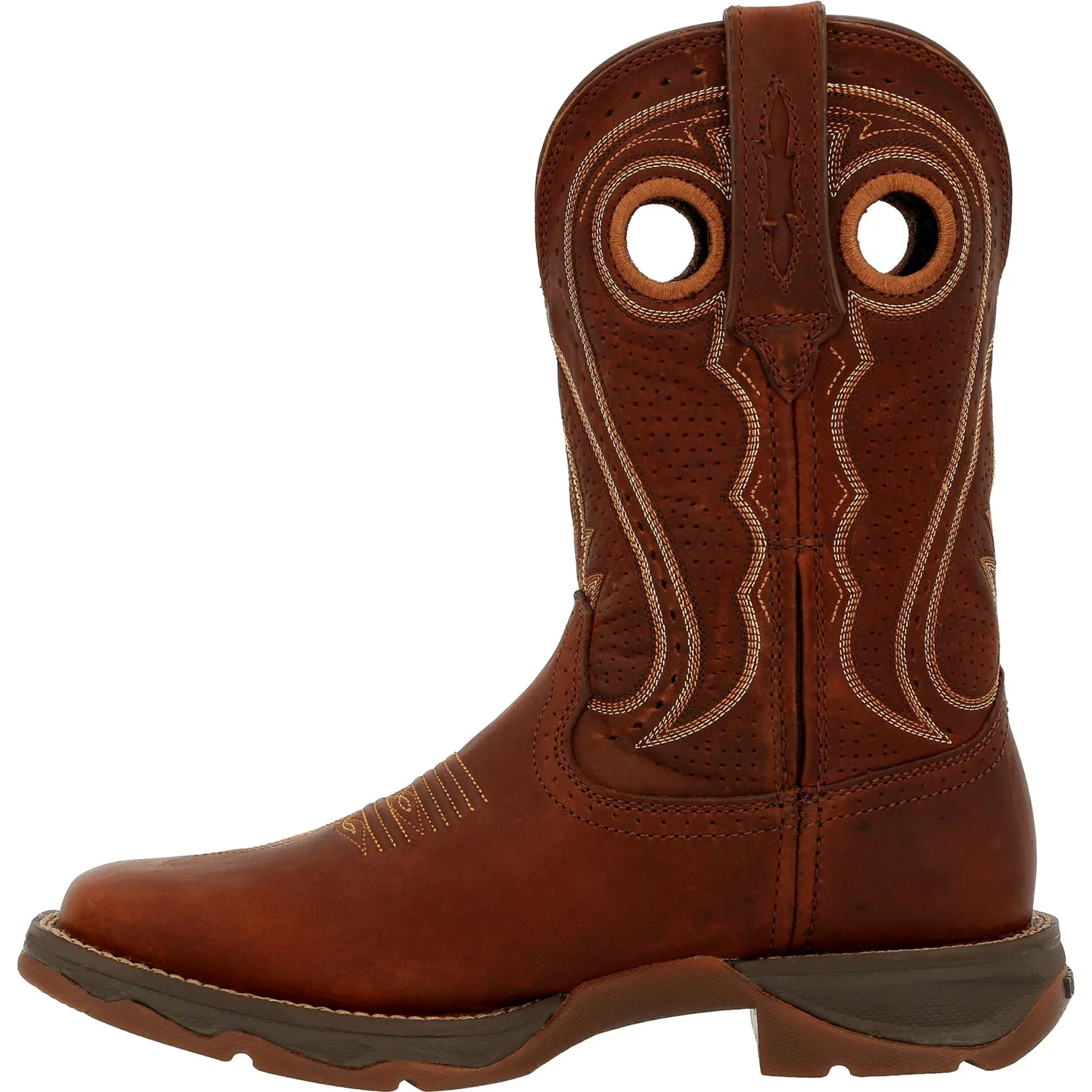 Durango Womens Lady Rebel Western Chestnut Leather Cowboy Boots