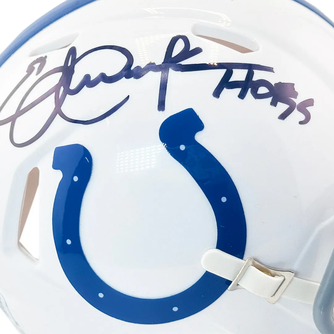 Eric Dickerson Signed HOF 99 Inscription Indianapolis Colts Speed Mini Football Helmet (Beckett)