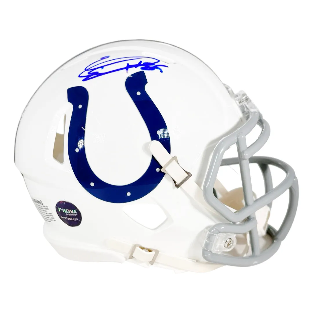 Eric Ebron Signed Indianapolis Colts Speed Mini Football Helmet (JSA)